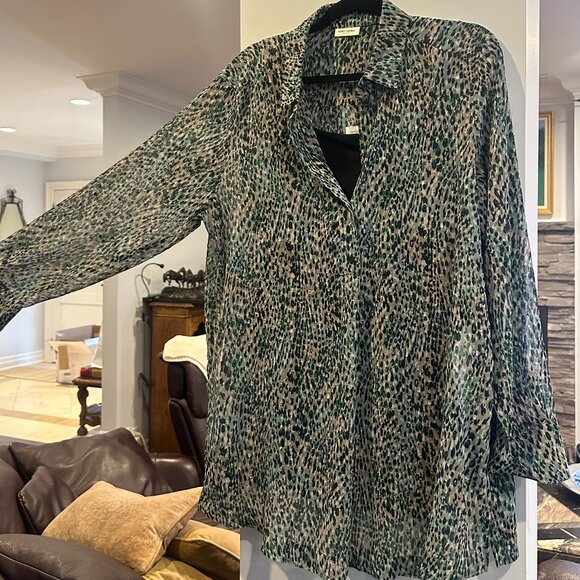 Gerry Weber Women's Blouse with built-in black tank - Picture 1 of 10